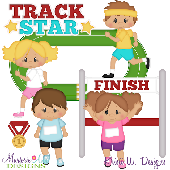 Track Star SVG Cutting Files Includes Clipart - Click Image to Close